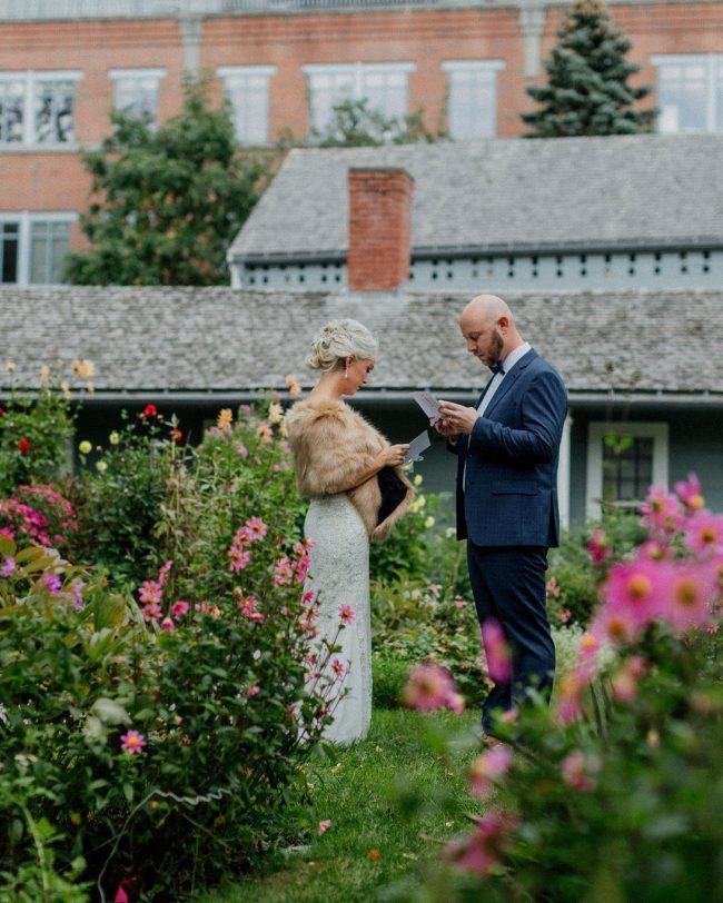 Bride and Groom First Look Portsmouth NH
