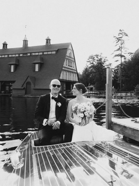 New Hampshire lake wedding