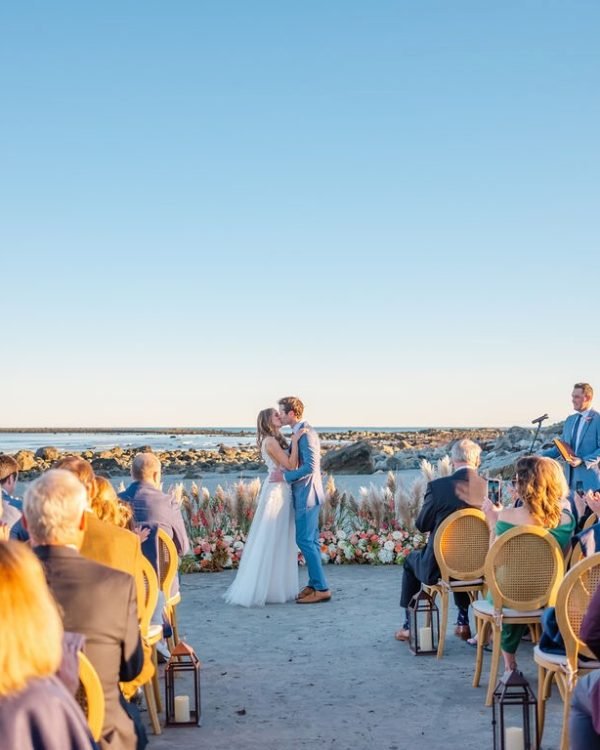 Rye New Hampshire Beach Wedding Ceremony